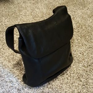 Charter Club Black Leather Handbag